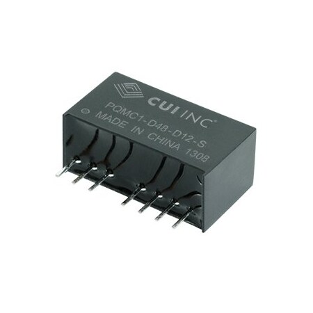 Cui Inc DC to DC Converter, 24V DC to 12/ -12V DC, 1VA, 0 Hz PQMC1-D24-D12-S